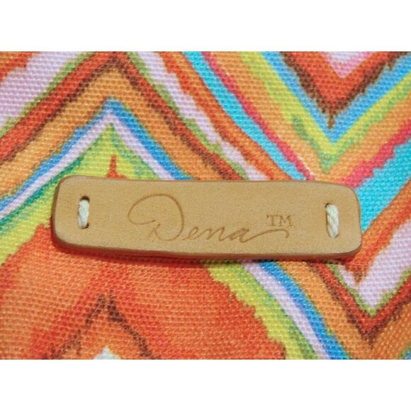 Dena Designs Tote Bag Canvas Crossbody Bag Pockets Double and Long Handles Large - Picture 5 of 12